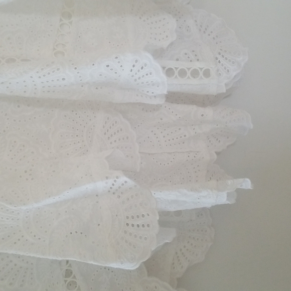 Zimmermann Mercer Fan High Low Skirt White Coastal Cowgirl b150 - Picture 7 of 8